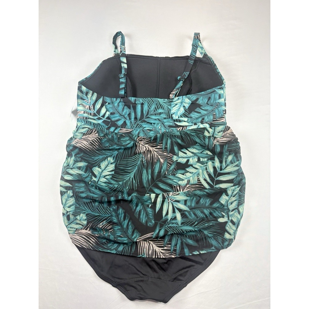 NWT Swim By Cacique Lightly Lined No Wire One Piece Swim Dress Suit Size 16 - Picture 3 of 13